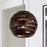 Capital Lighting DaLighton 1-Light Pendant, Dark Wood/Nickel