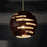 Capital Lighting DaLighton 1-Light Pendant, Dark Wood/Nickel