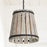 Capital Lighting Remi 1-Light Pendant, Brushed White Wash Nordic Iron