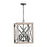 Capital Lighting Remi 4-Light Pendant, Brushed White Wash Nordic Iron