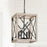 Capital Lighting Remi 4-Light Pendant, Brushed White Wash Nordic Iron