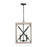 Capital Lighting Remi 4-Light Pendant, Brushed White Wash Nordic Iron