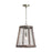 Capital Lighting Connor 1-Light Pendant, Black Matte Nickel/Clear