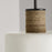 Capital Lighting 1-Light Small Pendant, Dark Pewter/Soft White Ceramic