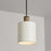Capital Lighting 1-Light Small Pendant, Dark Pewter/Soft White Ceramic