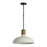 Capital Lighting 1-Light Large Pendant, Dark Pewter/Soft White Ceramic