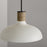 Capital Lighting 1-Light Large Pendant, Dark Pewter/Soft White Ceramic