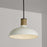 Capital Lighting 1-Light Large Pendant, Dark Pewter/Soft White Ceramic
