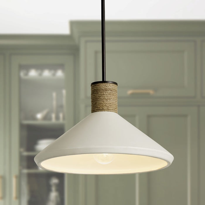 Capital Lighting 1-Light Extra Large Pendant, Dark Pewter/Soft White