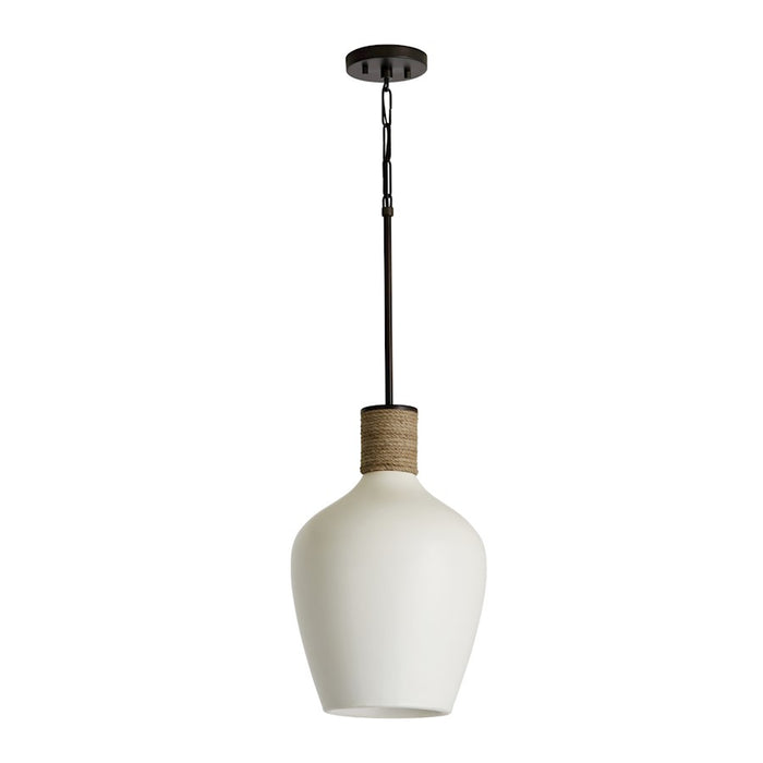 Capital Lighting 1-Light Medium Pendant, Dark Pewter/Soft White