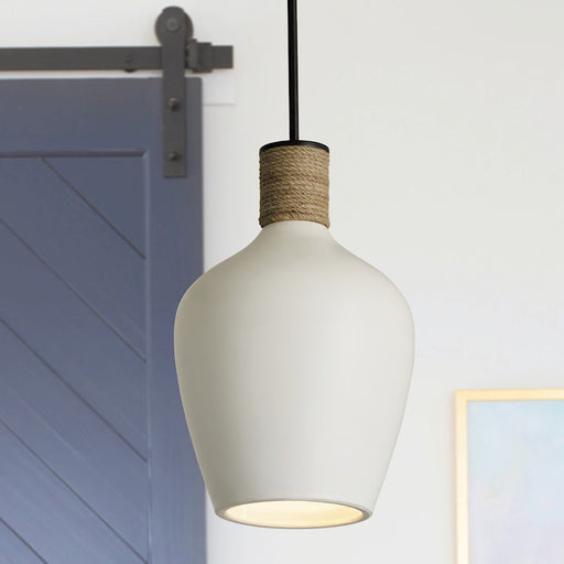 Capital Lighting 1-Light Medium Pendant, Dark Pewter/Soft White
