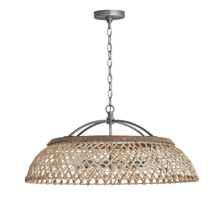 Capital Lighting 6-Light Pendant, Grey Wash Antique Nickel