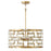 Capital Lighting Hala Pendant, Bleached Natural Jute/Brass