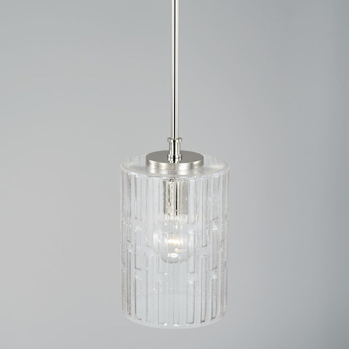 Capital Lighting Emerson 1 Light Pendant, Embossed Seeded