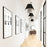Capital Lighting Benson 4 Light Pendant in Black Tie