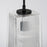 Capital Lighting Lexi 1 Light Pendant, Clear Fluted