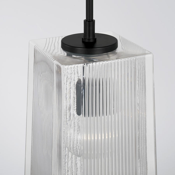 Capital Lighting Lexi 1 Light Pendant, Clear Fluted