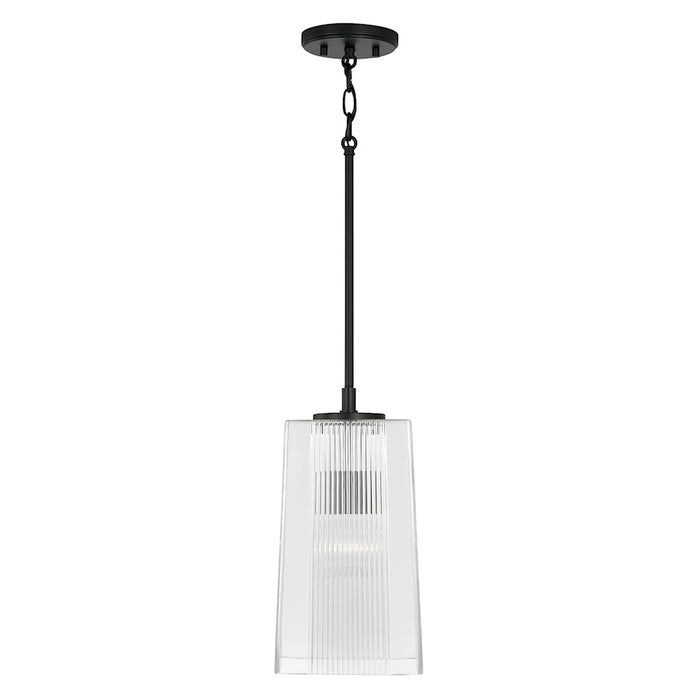 Capital Lighting Lexi 1 Light Pendant, Clear Fluted