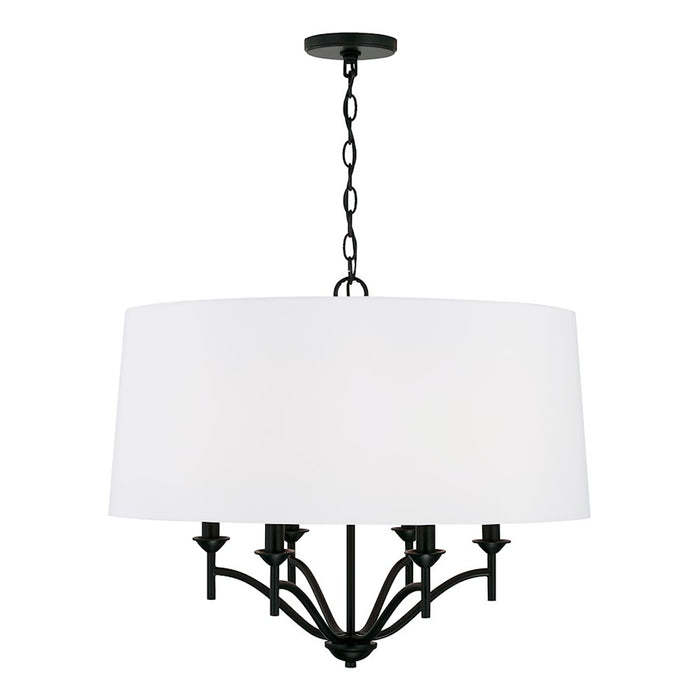 Capital Lighting Peyton 6 Light Pendant in Matte Black