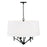 Capital Lighting Peyton 6 Light Pendant in Matte Black