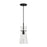 Capital Lighting Mila 1 Light Pendant, Clear Half-Crackle
