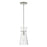 Capital Lighting Mila 1 Light Pendant, Clear Half-Crackle