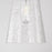 Capital Lighting Mila 1 Light Pendant, Clear Half-Crackle