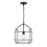 Capital Lighting Harmon 1 Light Pendant, Matte Black/Clear Seeded
