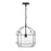 Capital Lighting Harmon 1 Light Pendant, Matte Black/Clear Seeded