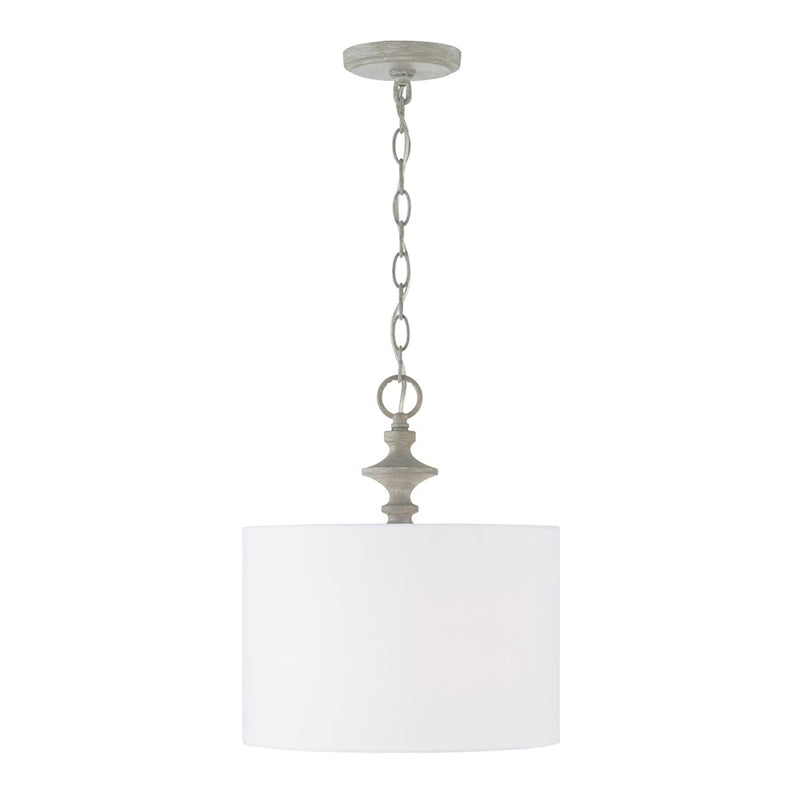 Capital Lighting Penelope 1 Light Pendant in Painted Grey