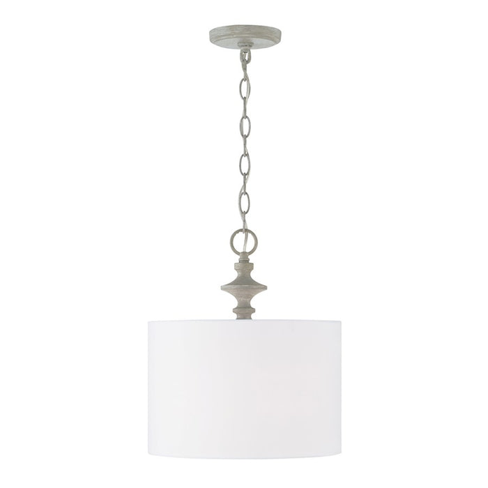 Capital Lighting Penelope 1 Light Pendant in Painted Grey