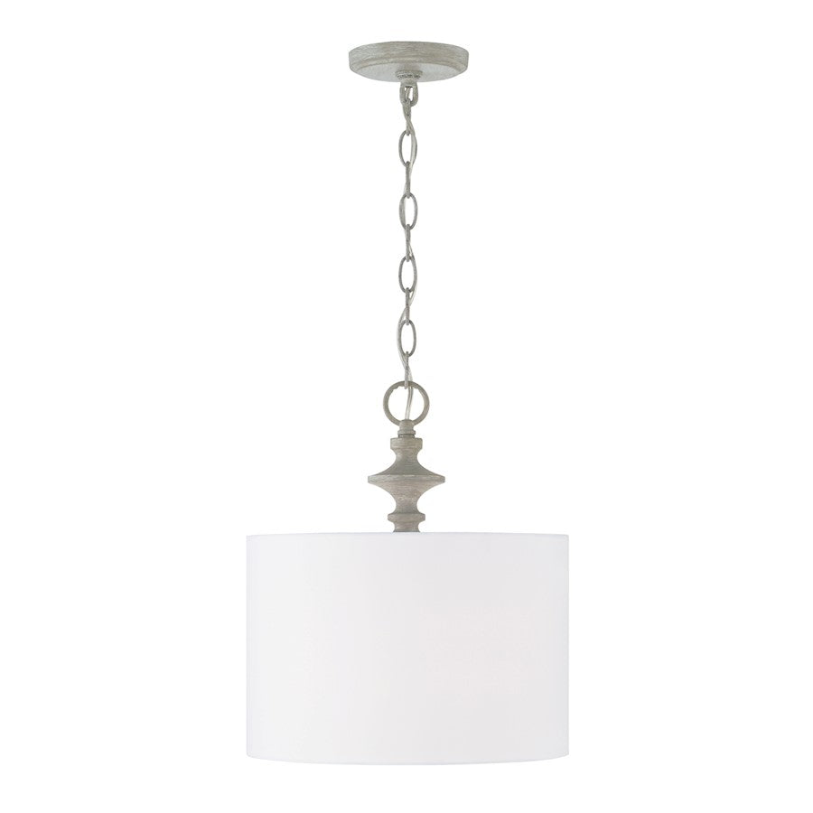 Capital Lighting Penelope 1 Light Pendant in Painted Grey