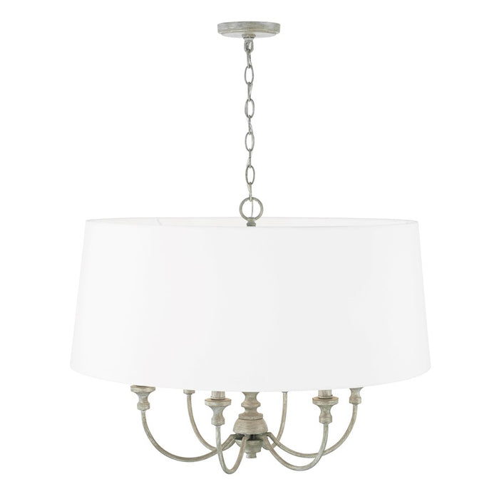 Capital Lighting Penelope 6 Light Pendant in Painted Grey