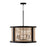 Capital Lighting Rico 4 Light Pendant, Flat Black