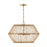 Capital Lighting Wren 4 Light Pendant, Brass/Natural
