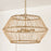 Capital Lighting Wren 4 Light Pendant, Brass/Natural