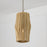 Capital Lighting Archer 1Lt Pendant, Blonde Wood and Matte Brass