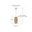 Capital Lighting Archer 1Lt Pendant, Blonde Wood and Matte Brass