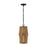 Capital Lighting Archer 1 Light Pendant, Wood/Black