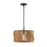 Capital Lighting Archer 1 Light Pendant, Wood/Black