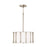 Capital Lighting Bodie 4 Light Pendant, Black/White Fabric