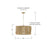 Capital Lighting Archer 4Lt Pendant, Blonde Wood and Matte Brass