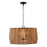 Capital Lighting Archer 4 Light Pendant, Light Wood/Matte Black