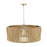 Capital Lighting Archer 6Lt Pendant, Blonde Wood and Matte Brass