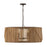 Capital Lighting Archer 6 Light Pendant, Wood/Black
