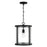 Capital Lighting Brennen 1 Light Pendant, Black Iron/Clear
