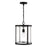 Capital Lighting Brennen 1 Light Pendant, Black Iron/Clear