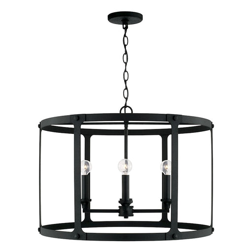 Capital Lighting Brennen 4 Light Pendant, Black Iron