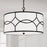 Capital Lighting Avery 4 Light 24" Pendant, Matte Black