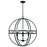 Capital Lighting Avery 4 Light 26" Pendant, Matte Black